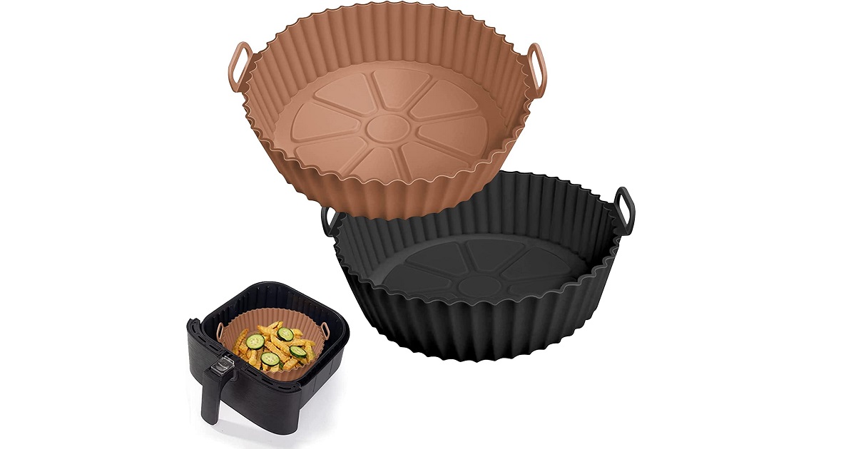 2 Pack Air Fryer Silicone Liners Pot for Only $12.99 (46% OFF)