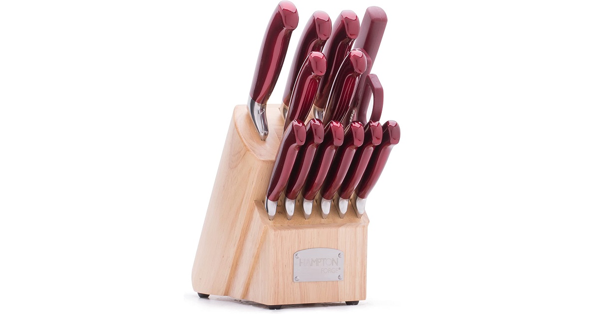 Hampton Forge Hmc01B077B Argentum Red 14Pc Block Set for Only $63.03 (39% OFF)