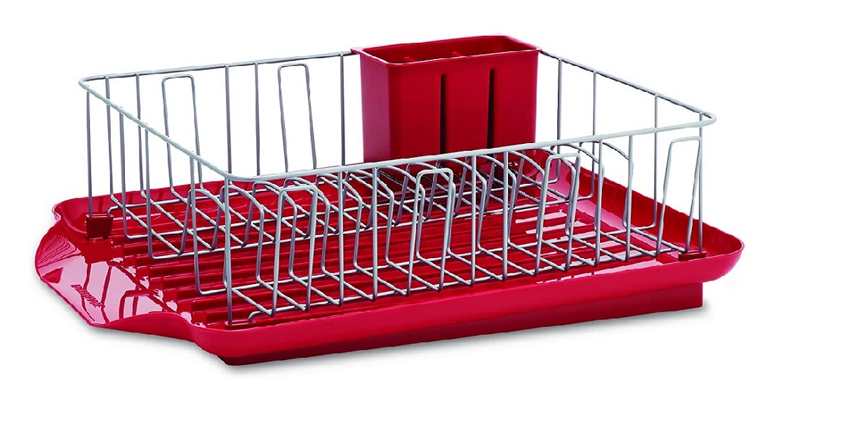 Farberware 3-Piece Dish Rack Set, Red for Only $26.75 (33% OFF)